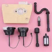 Air Fuel Oil Filter Line Hose Tank Cap For Stihl 038 MS380 1119 120 1607 Replacement Chainsaw Engine Motor Parts
