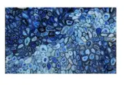 Square Resin Coffee Table Top Blue Agate Stone Entryway Table for Hotel Decor