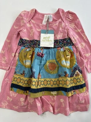Matilda Jane Paint by Numbers Lily Pad Damsel Apron Dress Size 2 NWT