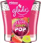 Glade Jar Candle, Berry Pop Fragrance, Infused with Essential Oils, Glass Can...