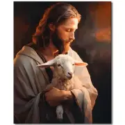 Paint by Number for Adult, Painting by Number Kits On Canvas, Jesus Holding A La