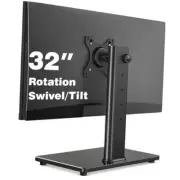 Single Monitor Stand VESA Mount for 13-32 Inch Screens, Free-Standing Monitor