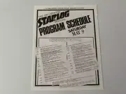 Official 1987 Starlog Festival Program Schedule May 1987 Asimov Ray Harryhausen