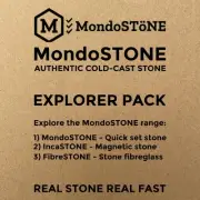 MondoSTONE | IncaSTONE | FibreSTONE - Authentic Cold-cast Stone Explorer Pack