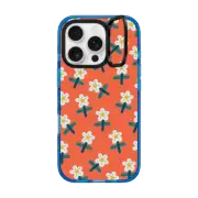 iPhone 16 Pro Impact Ring Stand Case MagSafe Compatible RED MEADOW by Daria Solak Illustrations