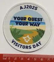 2025 Australian Scout Jamboree: AJ2025 Visitors Day Badge - White Version
