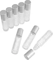 EPIGEIST 8Pcs Refillable Glass Roller Bottles for Essential Oils and Perfumes Durable Storage Containers for Travel and Daily Use Portable and Practical Design