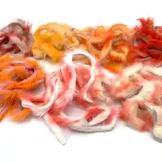 TWO TONE RABBIT FLESH STRIPS - Hareline Fly Tying Zonker Fur Material NEW!