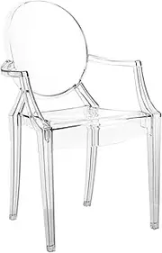1/6 Scale Furniture 3.4x3.4x6.3'' Plastic Mini Chair with Armrests and Backrest DIY Miniature Dollhouse Furniture Addition for Dollhouse Lovers, Mini Chair