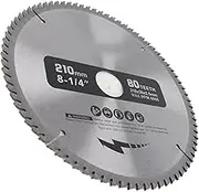 Metal Circular Saw Blade, 210mm 80 Tooth Bore Diameter 30mm Saw Blade with 3 O-Ring