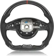 Carbon Fiber Steering Wheel Perforated Leather Compatible With Mercedes AMG A45 C43 C63 E63 S63 W205 W213 W222