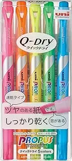 Uni Propus Window Quick Dry Highlighter Pen Set 5 Colors (PUS-138T 5C)