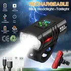 LED Bicycle Bike Lights Rechargeable Front Rear Headlight Tail Light Set AU