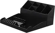 PLAFOPE 1Set Haircut Organizer with Comb Holder and Tray Professional Salon Shear Holder Rack for Hairdressing Tools Storage for Hair Clips and Combs