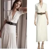 Ralph Lauren Collection Purple Label Short sleeve Long Jersey Midi Dress 8 M