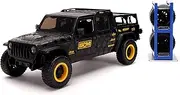 Just Trucks 1:24 2020 Jeep Gladiator with Rack Die-cast Car Black B&M, Toys for Kids and Adults