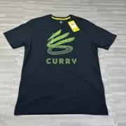 Under Armour x Curry Brand Stephen Curry Logo T-Shirt Mens Size Medium Black $45