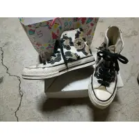 在飛比找蝦皮購物優惠-正版converse All Star 米黑 奶牛 撞色 休