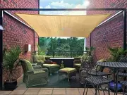 Patio Sun Shade Sail Canopy, 16' x 20' Rectangle Shade Cloth UV 16' X 20' Sand