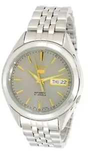 Seiko 5 Automatic 21 Jewels Day/Date Stainless Steel SNKL19K1 30M Mens Watch