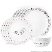 Corelle® Hello Kitty®, Very Delicious 12-piece Dinnerware Set - New