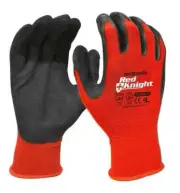 MAXISAFE RED KNIGHT GLOVES LATEX COATED SIZE MEDIUM 12 PAIR PACK