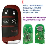 CN086054 Universal Smart Key For Jeep Compass Grand Cherokee Dodge Charger Challenger Chrysler 300 Fiat 500L Remote M3N-40821302 E