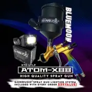 Professional ATOM X88 BLUEMOON LVLP-MP Spray Gun | Gravity Feed | 1.3 & 1.4 Tips