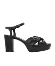 Jimmy Choo Heloise 80 Round Toe Heeled Sandals 37,36.5 Black
