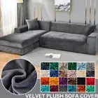 Velvet Sofa Cover for Living Room Thick Elastic Couch Covers Slipcover Decor