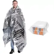 Emergency Blankets Mylar Thermal Blanket-(50 Pack) of Gigantic Space Blanket ...