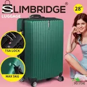 28" Slimbridge Luggage Suitcase Code Lock Hard Shell Travel Carry Bag Trolley