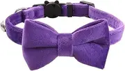 Dog Bow Ties - Adjustable Cat Dog Collar with Detachable Bell,Dogs Apparel Accessories Lovely Collars for Home, Wedding, Walking, Traveling, Photography