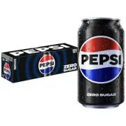Pepsi Zero Sugar Cola Soda 12 Pack Soft Drink Soda PepsiCo 12oz Soda Pack of 12