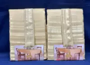 Lot of 2 Beautiful ST. NICHOLAS SQUARE Oblong TABLECLOTHS 60"×120" Gold NEW