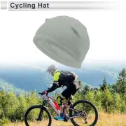 Cycling Hat Keep Warm Light Gray 26x17cm Polar Fleece Fabric 1 Pcs