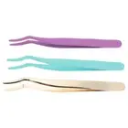 3 Pcs Eyelash Curler Set Child Tweezers for False Lashes Applicator