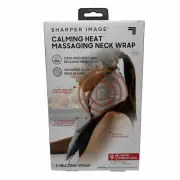 Calming Heat Neck Wrap by Sharper Image Personal Electric Neck Heating Pad Open