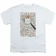 Where's Waldo No Cheating Kids Youth T Shirt Licensed Book Cartoon Tee White