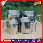 Camping Water Cup Lightweight Tea Beer Coffee Mug for Outdoor Use (4Pcs) AU