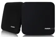 Fusion SM-F65CB 6.5" 100W Shallow Mount Speakers Square Black Grilles