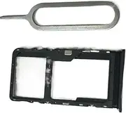 zhxchzhi OEM SIM Card Tray SD Card Tray solt Holder+pin Compatible with TCL 20S T773O/20L T774H/T774B/20L+ Parts Black