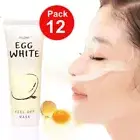 12X85G Mistine Egg White Peel Off Mask Whitening Poreless Anti-Blackhead Acne