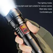 Rechargeable LED Flashlight Tactical Super Bright Torch Zoomable