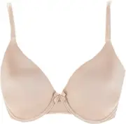 Breezies Perfect Shape Wirefree Side Smoothing T-Shirt Bra, Sunbeige, 38DD