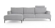 Brosa Como Motion Modular Sofa with Chaise (Gainsboro Grey, Left Chaise)