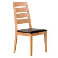 在飛比找Yahoo奇摩購物中心優惠-【AT HOME】北歐設計原木色實木餐椅/休閒椅/工作椅/洽
