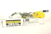 Maasdam Pow'R Pull WS-25, 1 Ton (2,000 Lb.) Strap Puller Hand Winch (25' Rope)