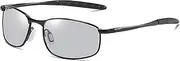 [FEISEDY] Classic Polarized Photochromic Sunglasses Driving Photosensitive Glasses B2444