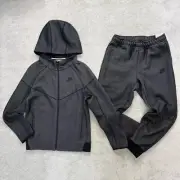 New Nike Sportswear Tech Fleece kids Setup FJ6023-010/FJ6025-010 Size L＝160